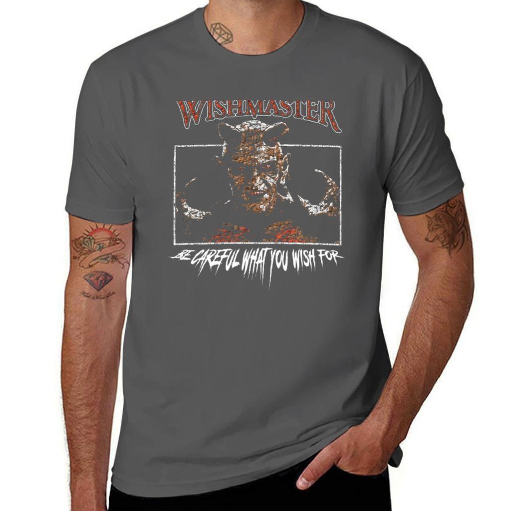The Djinn Wishmaster (Retro Horror) T-Shirt Graphic T Shirts Cotton Graphic Tees Sports Fans Funny T Shirts Men