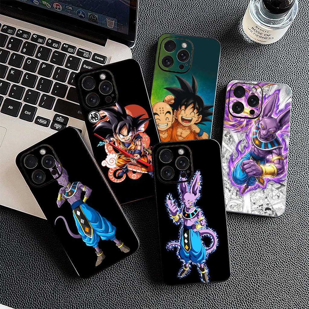 Cover for Motorola Moto G86 G57 E14 E15 G14 G34 G67 G84 G24 A54 G15 Power E22 Phone Case Beerus Dragons Gokus Balls DragonBalls