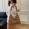 Straw bag casual lazy wind seaside vacation shoulder bag large capacity casual texture tote bag