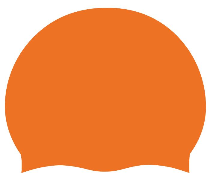 Adult & Children's Silicone Swim Cap - Unisex, Solid Color, Plus Size, Customizable with Logo