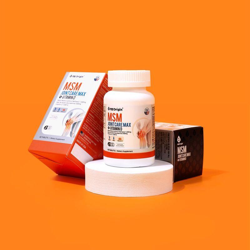 NZ Origin MSM Joint Care Max Vitamin D Gift Set x3