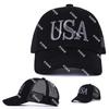 USA 3D Embroidered National Flag Baseball Cap, Hot-Selling Summer Sun Protection Hat in American Style