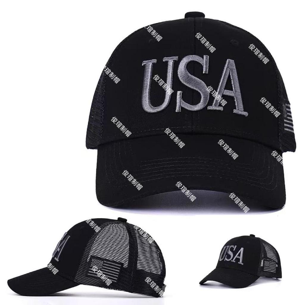 USA 3D Embroidered National Flag Baseball Cap, Hot-Selling Summer Sun Protection Hat in American Style