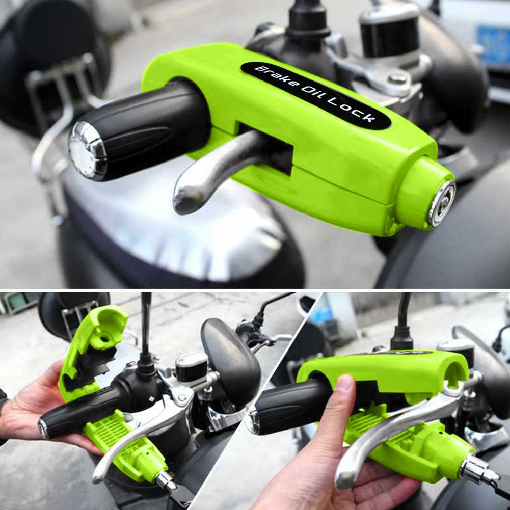 Motorcycle Grip Lock Security Safety Throttle Handlebar Handset Locking Anti Theft Brake Lever Lock for Scooter Street Bikes