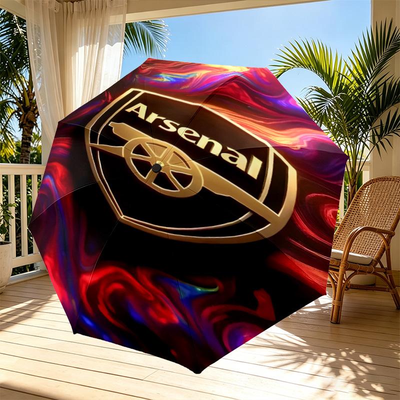 football team.C Print Automatic Open Close Umbrella, Portable Foldable Umbrella, for Outdoor Commute Camping Trip, Ideal Birthday Gift