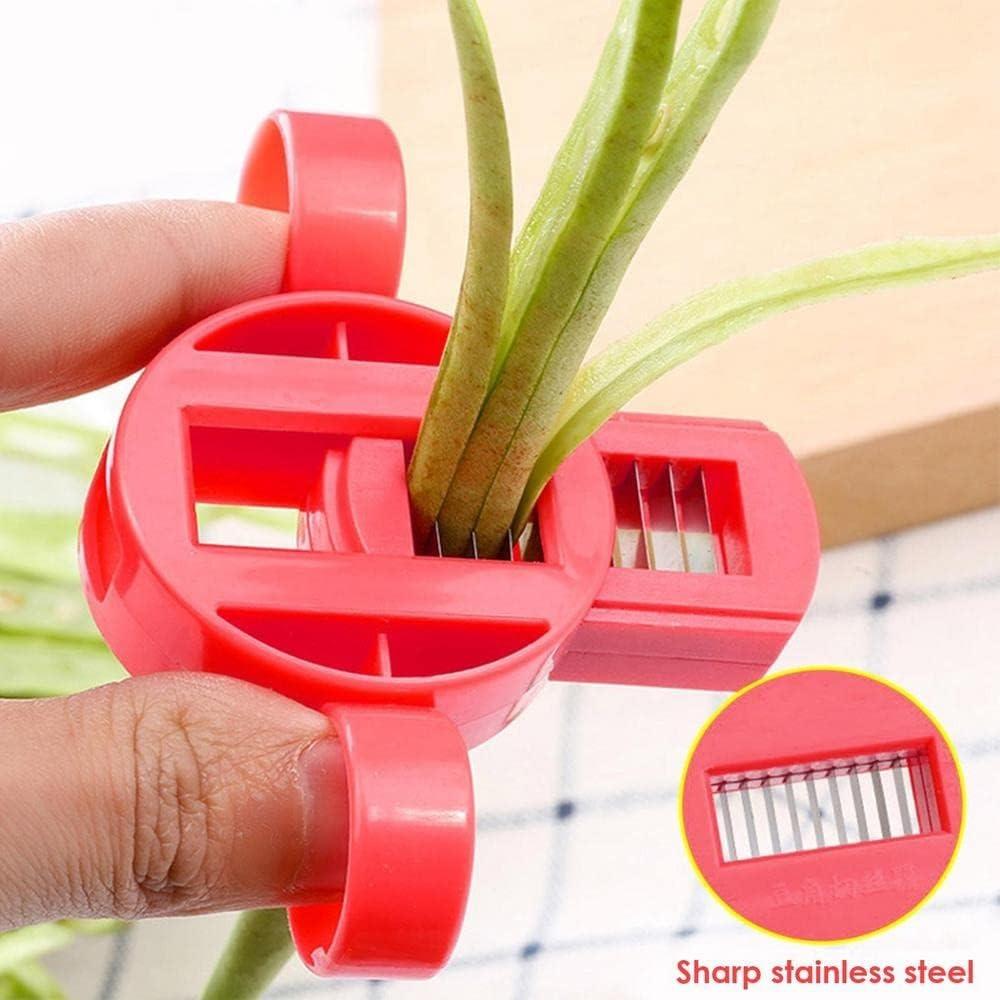 Sharp Bean Pulling Shredder Device Stainless Steel Blade Slicing Knife for Vegetables Wire Drawing Machine Kitchen Cutting Tool