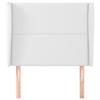 VidaXL Tête de lit avec oreilles Blanc 103x23x118-128 cm Similicuir3117901