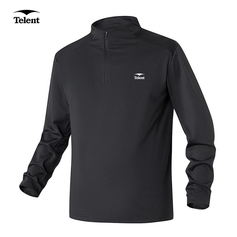 

Tianluntian Men s Half-Zip Mock Neck Sport & Outdoor Long-Sleeve Sweatshirt 2XL