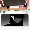 Black Anime Dark Girl Mouse Pad For Office Gaming And Keyboards Non-Slip Large Waterproof