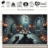 2D plane 1 realistic Gothic dungeon scene background with medieval stone walls.PMJ