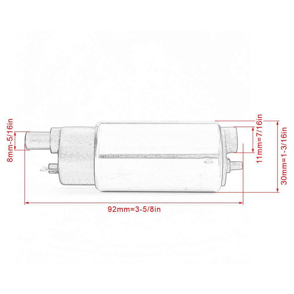 DEMULAX Motorcycle Electric Fuel Pump for Yamaha XG250 Tricker XT250 Antelope XVS400 Drag Star Classic XVS 400 XVS400C YS125 SP