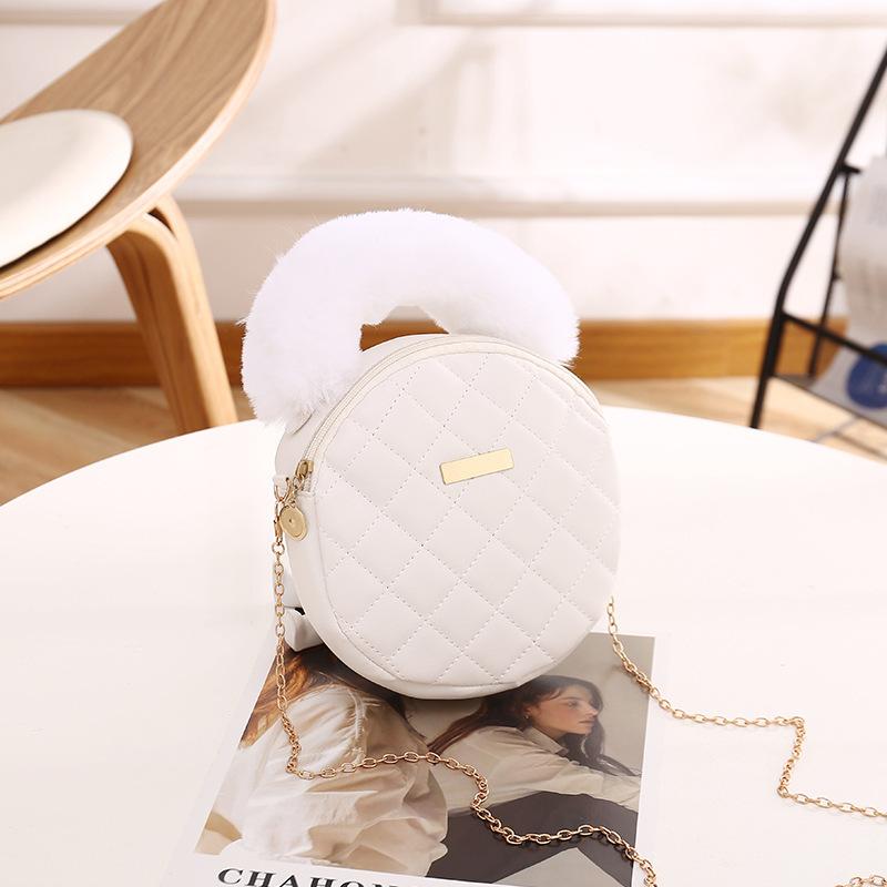 Small bag bag women's shoulder bag niche fashion small round bag