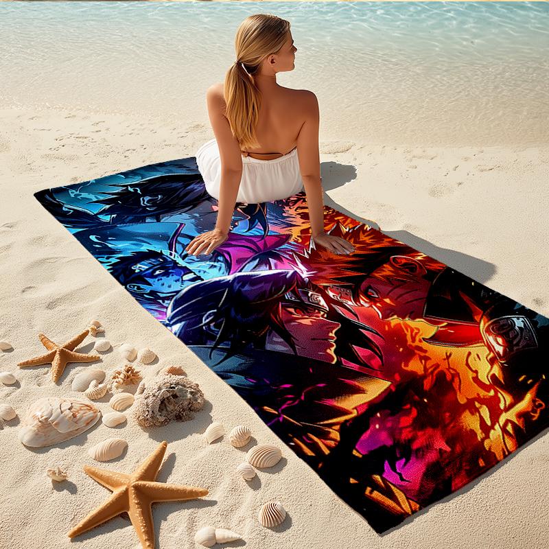 1Pc Powerful Anime Characters Beach Towel Quick Dry Multiuse For Beach Pool Gym Yoga Home Travel Christmas Halloween Xmas Gift S1146