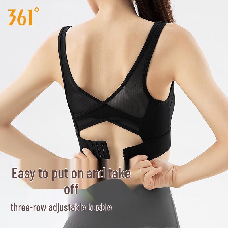 361° Wireless Yoga Sports Bra Vest with Integrated Pads