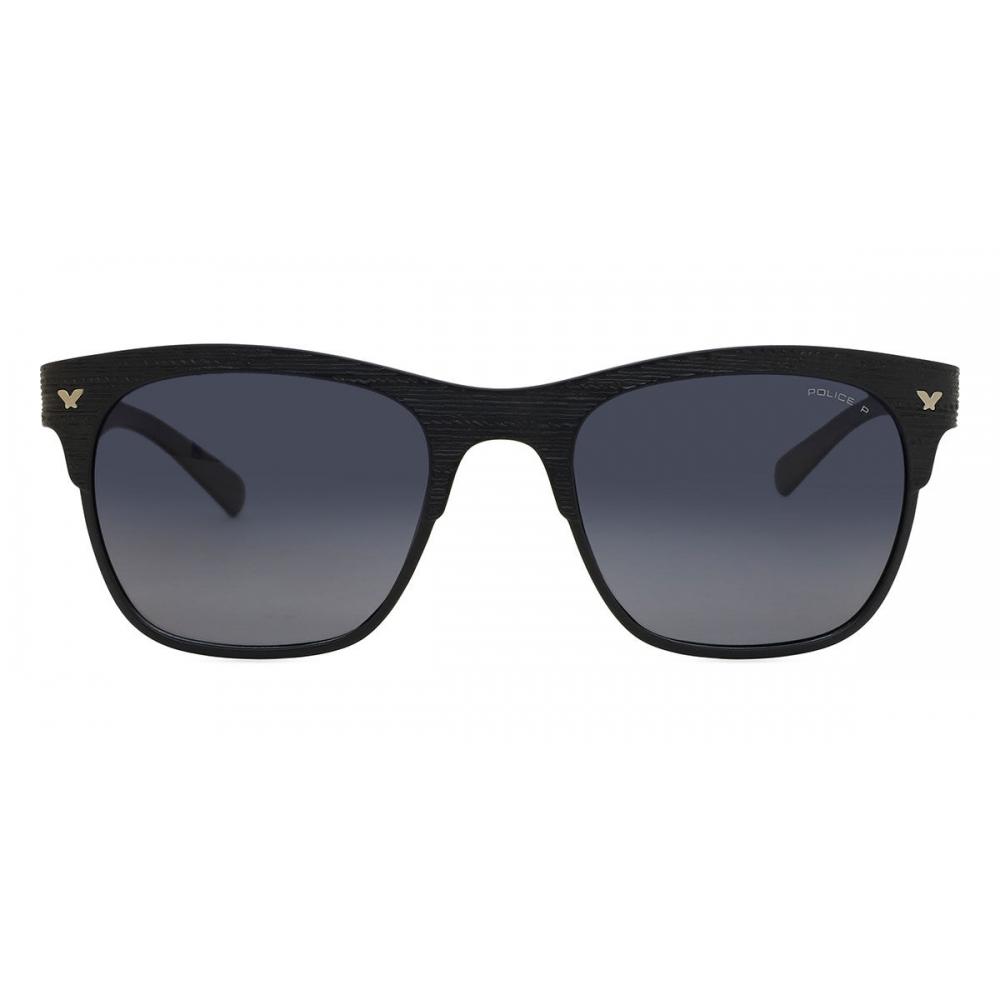 Police Unisex Polarized Sunglasses W87p Black/53-20-140