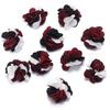 10pcs 2.5cm Cloth Fabric Flower Three Colors Handmade Artificial Flowers For DIY Wedding Party Clothing Headwear Decor Supplies