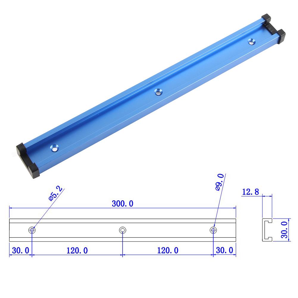 300mm Woodworking T Track Stable Portable Aluminum Alloy Woodworking Track