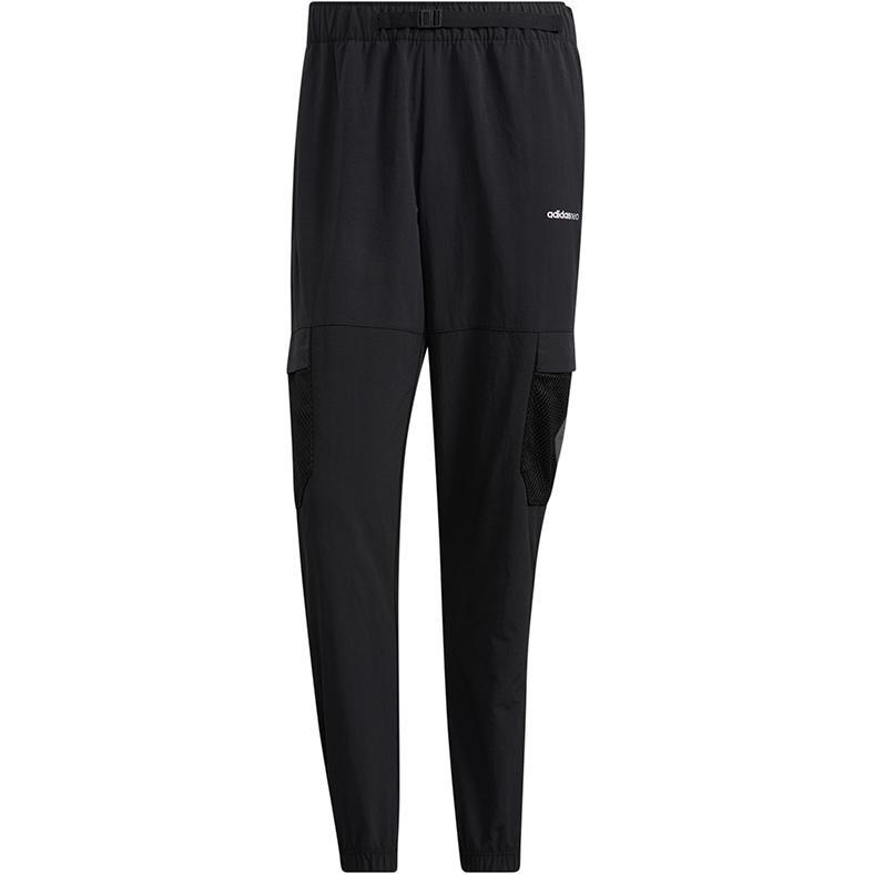 Men s adidas neo Sw Wvn Crg Tp Casual Sports Pocket Elastic Waistband Long Pants/Trousers Black H55277 L
