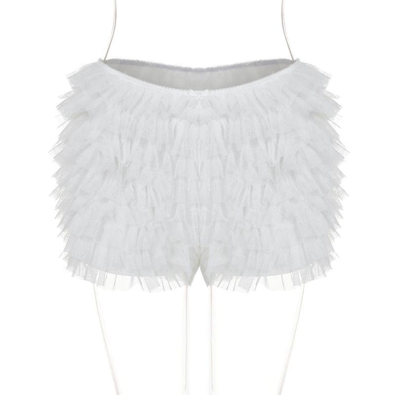 

Lace Lace Low Waisted Bottom Shorts Lace Lace Low Waist Base Shorts White S