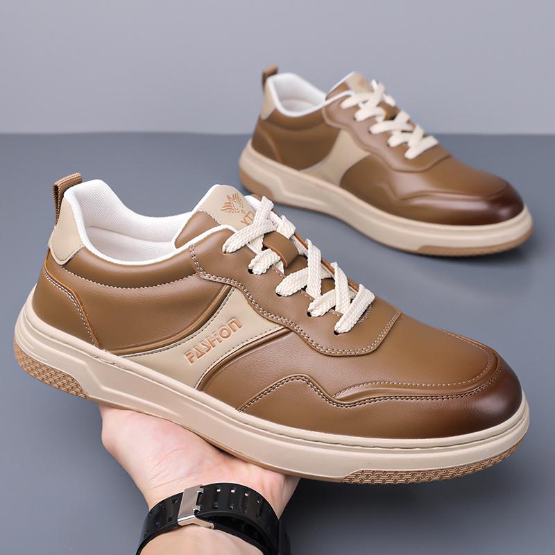 Leather Mens Sneakers Comfortable Skateboard Footwear Classic Casual Shoes Outdoor Walking Shoes Leisure Tenis Masculino