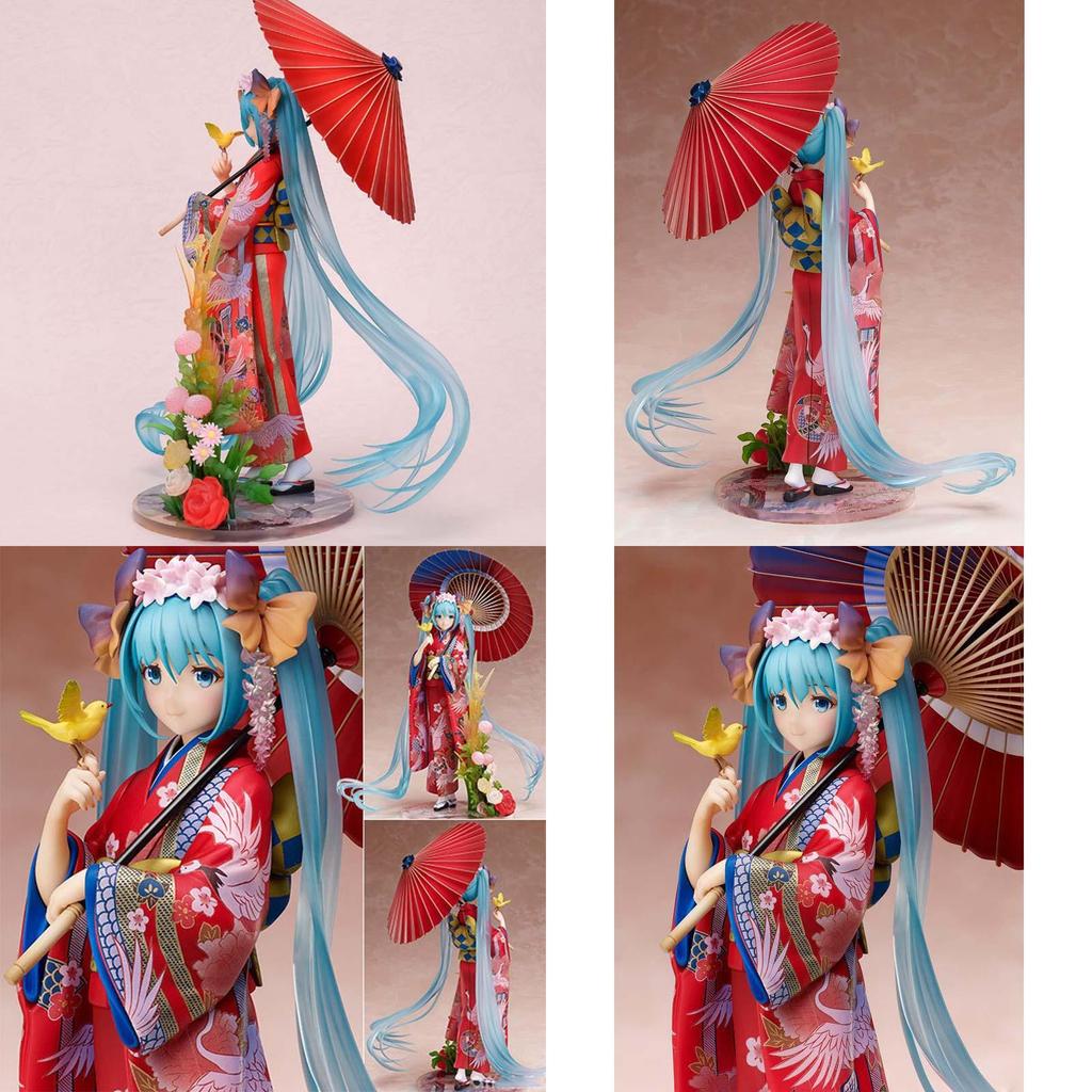 Exquisite Anime Stronger Hatsune Miku Kimono Yukata Hanairogoromo Pvc Action Figure