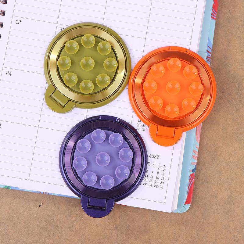 Anti-Slip Magnetic Suction Cup Phone Mount Ultra-Slim Silicone Phone Ring Holder With Strong Suction Cup Desktop & Car Mount