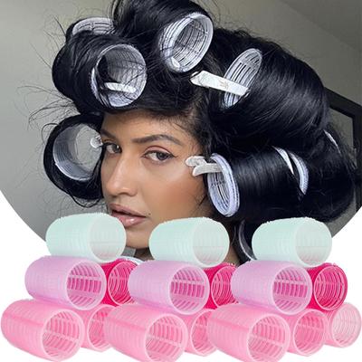 10/5/1 stücke Lockenwickler Selbst Grip Haken Lockenwickler Hitzefreie Roller Salon Dressing Lockenwickler Jumbo Größe Klebrige Haar Styling Werkzeuge