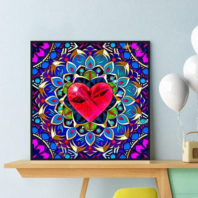 5D Diy Diamond Painting Red Love Heart Diamond Embroidery Full Lay Anime Cross Stitch Kits Home Decor Handmade Gift