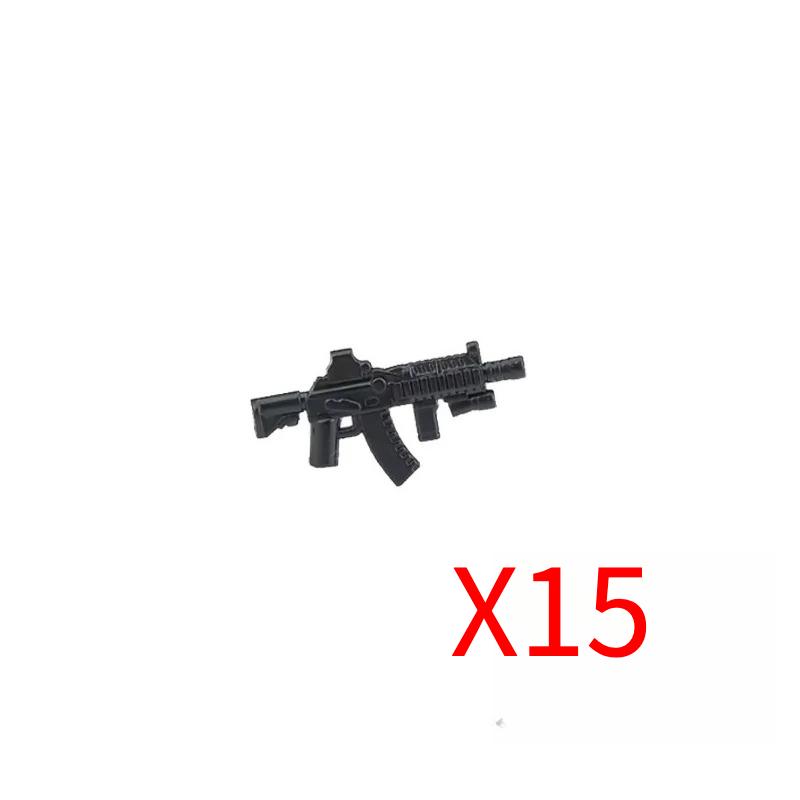 Military Soldiers Figures Weapons Building Blocks Accessories Two-color Guns Assault Sniper Rifles M16 M4 Model Bricks Toy Gift