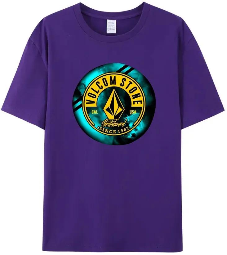 High Quality Custom TShirt Summer T-Shirt Volcom stone100% Cotton Amazing Comfortable Top Black Casual Tops Clothing