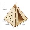 Moon Star Miniature Tent Prop Wood Mini Wooden House Creative Micro Landscape Decoration  Gift