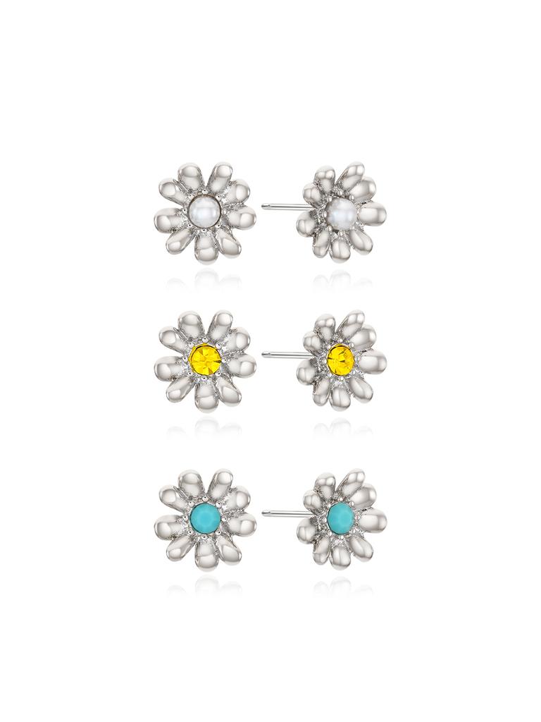 Vintage Hollywood Daisy Bloom Garden Earrings_Vh2534Ea001M