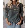 New Women's Floral Pattern T Shirts 3D Print Tops O-Neck Casual Pullover Long Sleeve Y2K Clothing For Girls Fashion Sweatshirt