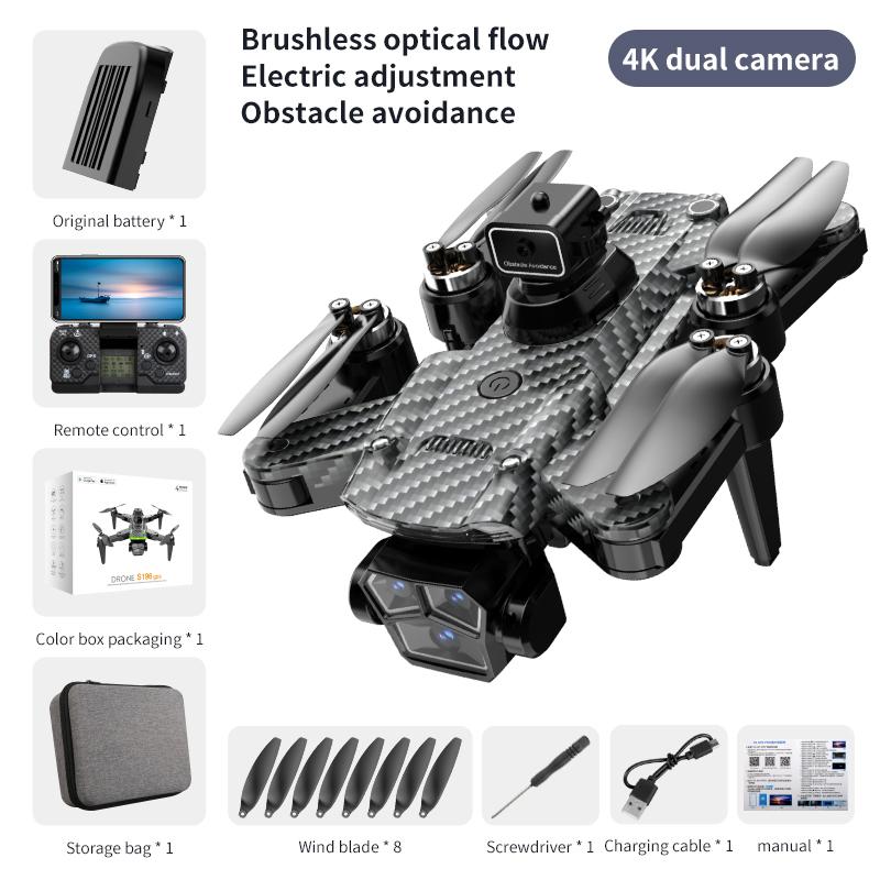 S196 Professional Drone GPS positioning 6K HD Dual lens camera Brushless motor Optical flow hover Foldable RC Four-Rotor Drone