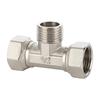 4-Point Flexible Water Heater Elbow All Copper Three-Way Inner Outer Wire Direct Pipe Joint Accessory