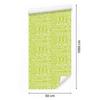 Polynesian Geometric Pattern Wallpaper Lime and Cream 50x1000