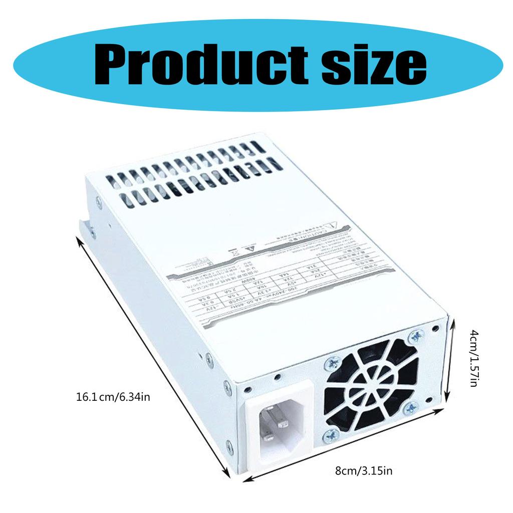 400W Modular Full Module Small 1U Power Supply for Computer 1U FLEX Module Low Noise White