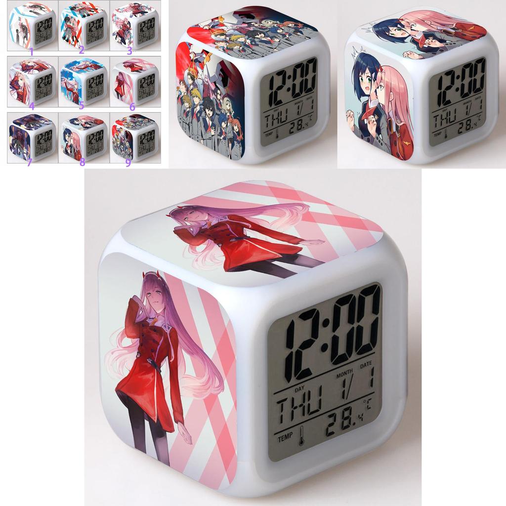 Versatile Darling In The Franxx Multi-function 7color Digital Alarm Clock With Classic Appeal