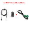 1Pc Adapter Cable Radio On Aux In Audio Stereo Changer Switch Button Fit For BWM