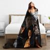 The Vampire Diaries Damon Salvatore Horror Blanket Airplane Travel Flannel Throw Blanket For Outdoor Warm Soft Design Quality