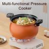 Micro Pressure Cooker Large Capacity Non-Stick Electric Pressure Pot with Safety Valve Glass Lid Fast Efficient Cooking Tool