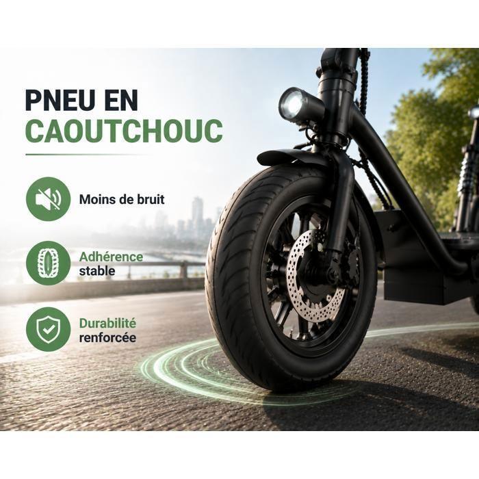 Ηλεκτρικό πατίνι ενηλίκων, 60V 18Ah, 800W, μαύρο, εξαιρετική αυτονομία και ισχύς. Αυτονομία έως 70 χλμ.
