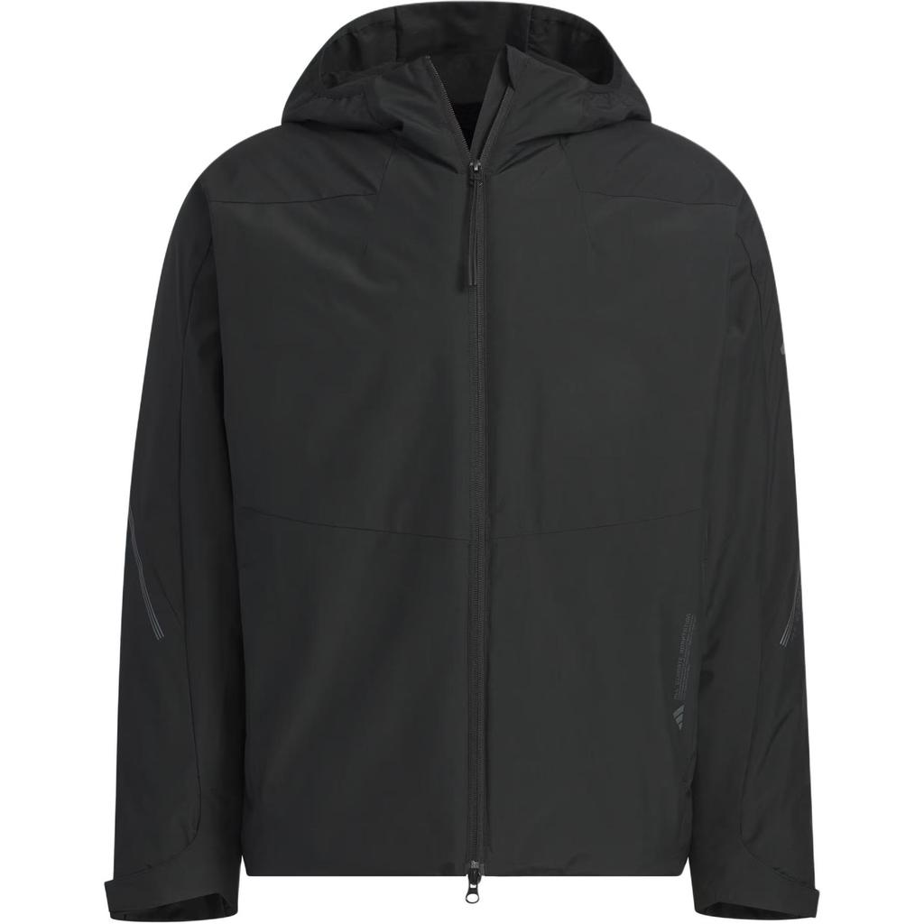 adidas Sports Training Casual Hooded Jacket Men Jackets Black JZ8413