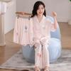 Girls Pajama Set Ice Silk Short Sleeve Long Pants Shorts 3-Piece Cartoon Sleepwear Ages 8