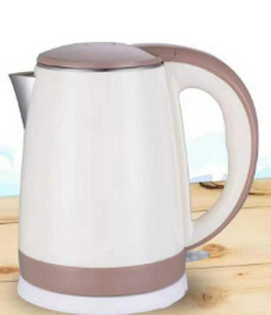 Ретро-электрочайник Yueda, Европейский стандарт, Нержавеющая сталь 304, Двухслойная конструкция для домашнего использования 1.8L (220V Domestic Use)