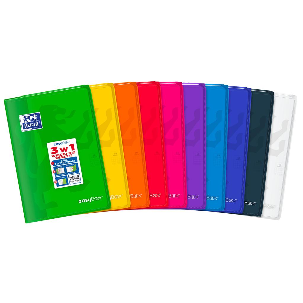 ZESZYT OXF EASYBOOK B5 60K K5X5M MIX A'8