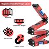 Folding Level, 5 Sections Foldable Level Measuring Woodworking Tool for Various Corners Stairs,Accurate Multi-Angle Measurement Magnetic Aluminum
