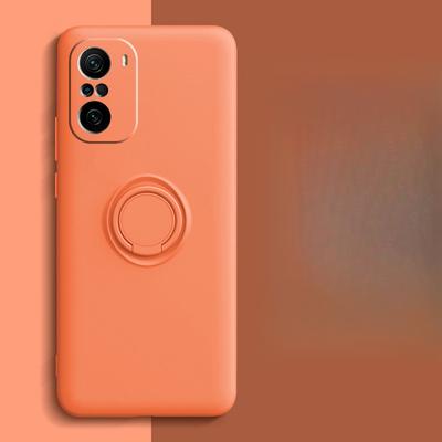 Suitable for Xiaomi 15pro Mobile Phone Case Liquid Silicone Tape Ring Bracket Redmi Note14 Anti-fall K70 Protective Cover