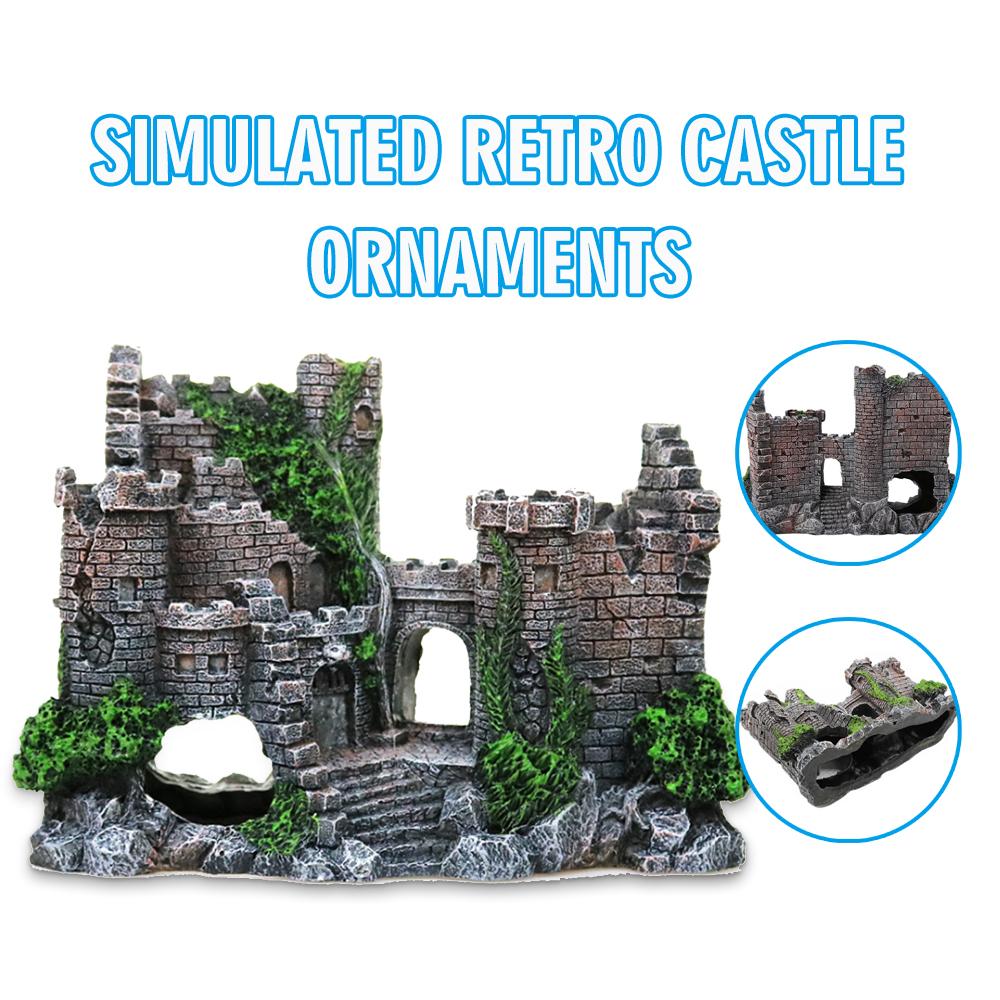 

Aidier аквариум древний замок башня искусственный ландшафтный декор