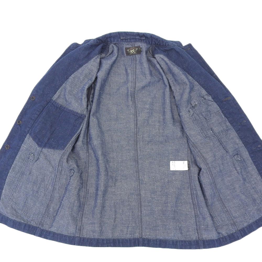 RRL Men's Indigo Cotton Hemp Denim Sport Coat Jacket, Size M Jacket M IndigoUsed